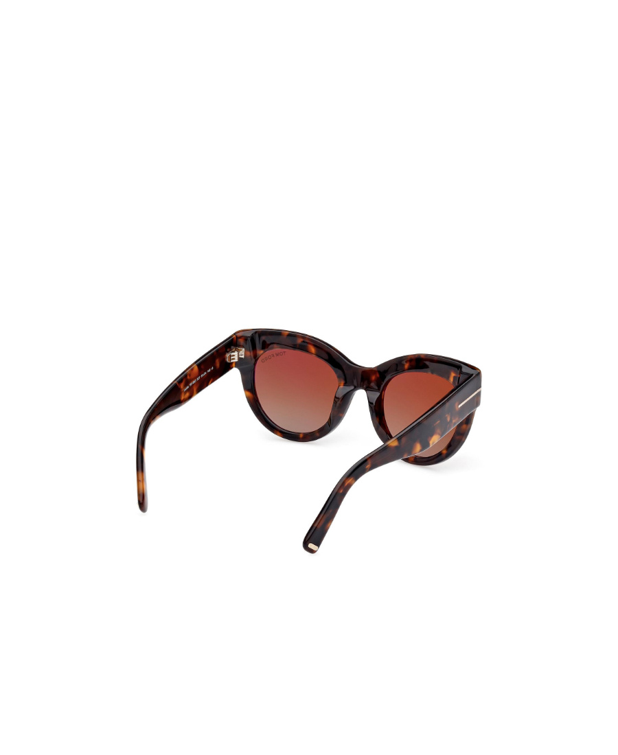 Tom Ford Lucilla 51mm Gradient Cat Eye Sunglasses In Brown
