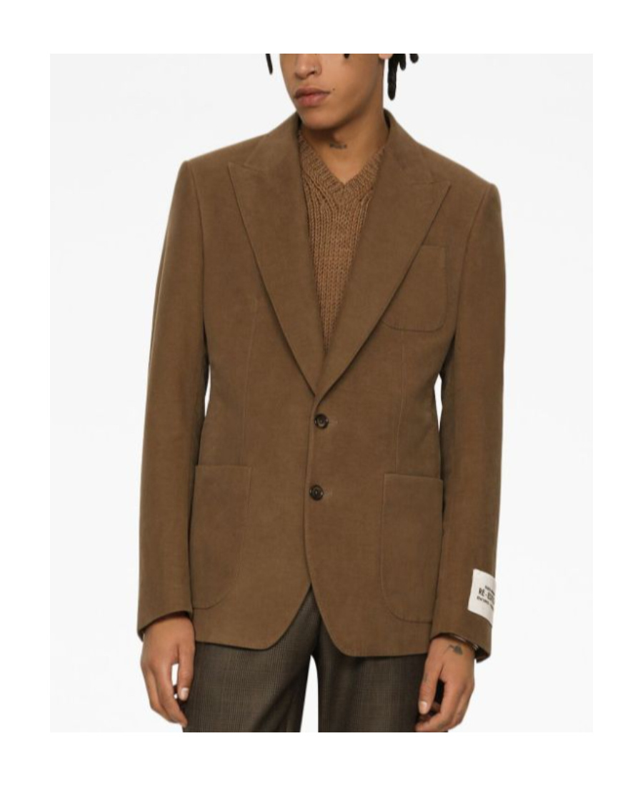 Shop Dolce & Gabbana Single-breasted Suit Jacket In Green