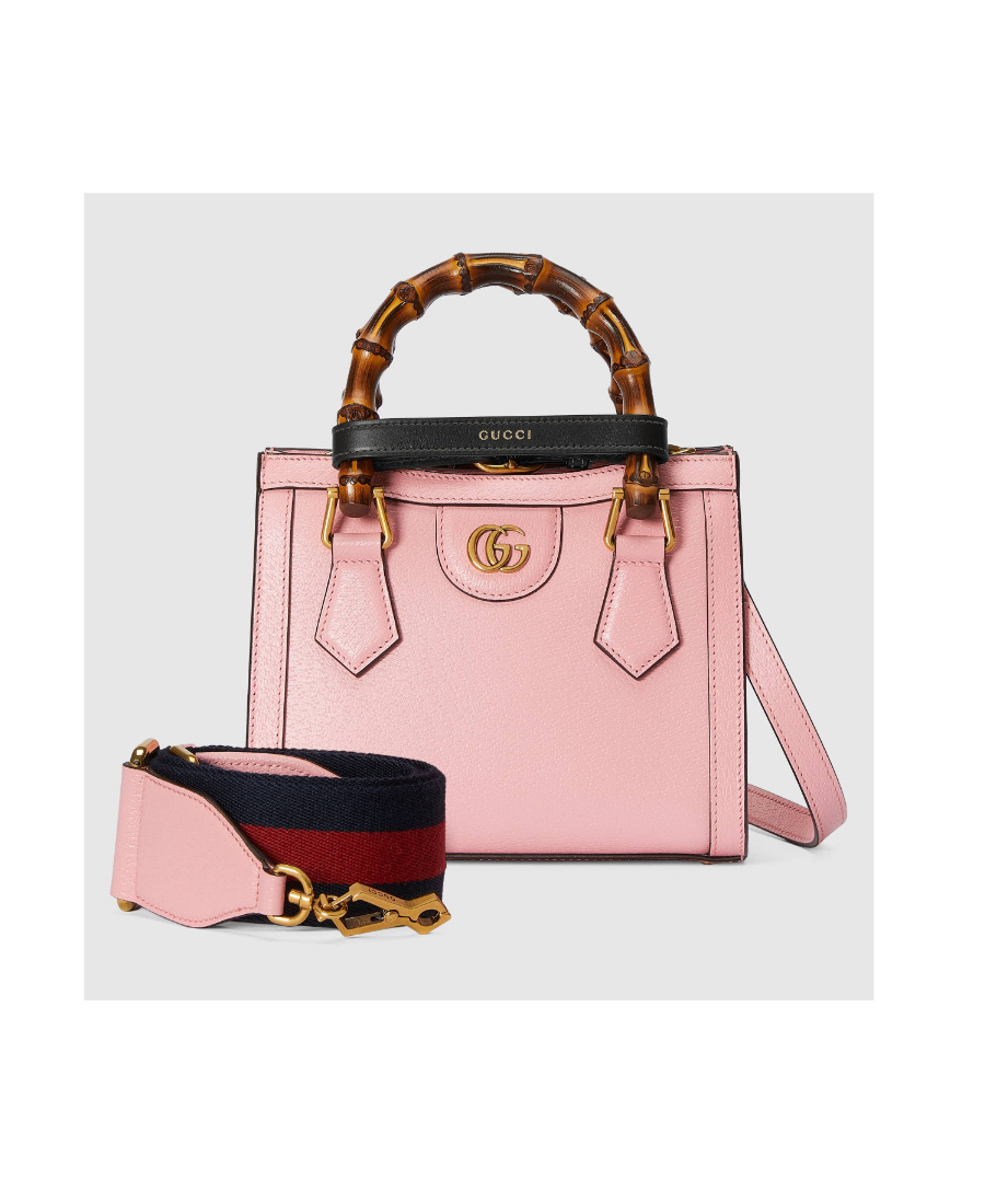 Gucci Logo-plaque Tote Bag In Pink