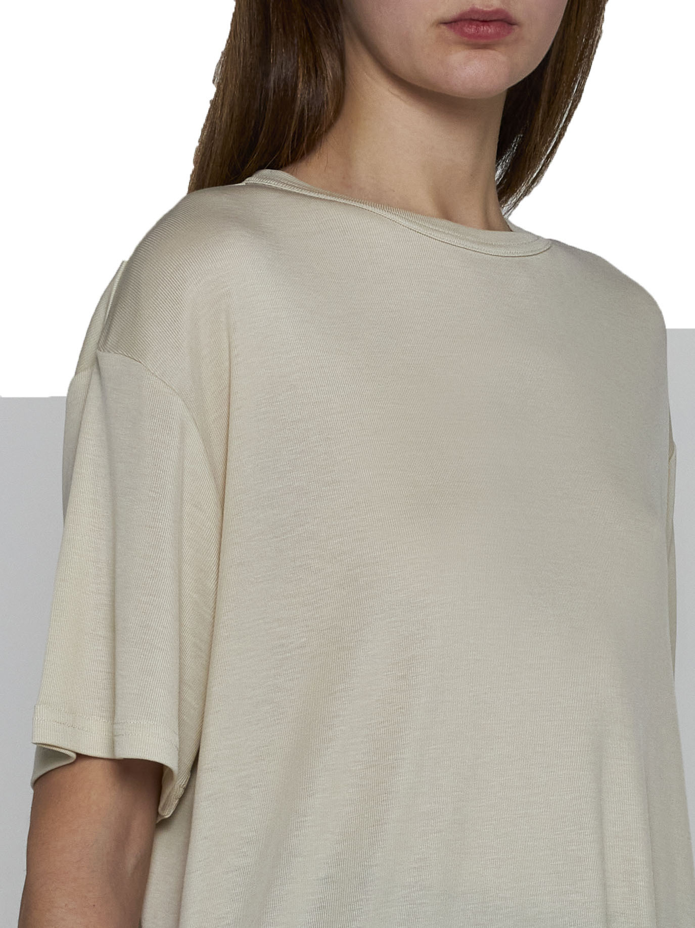 Shop Studio Nicholson Short-sleeved Crewneck T-shirt In Nude