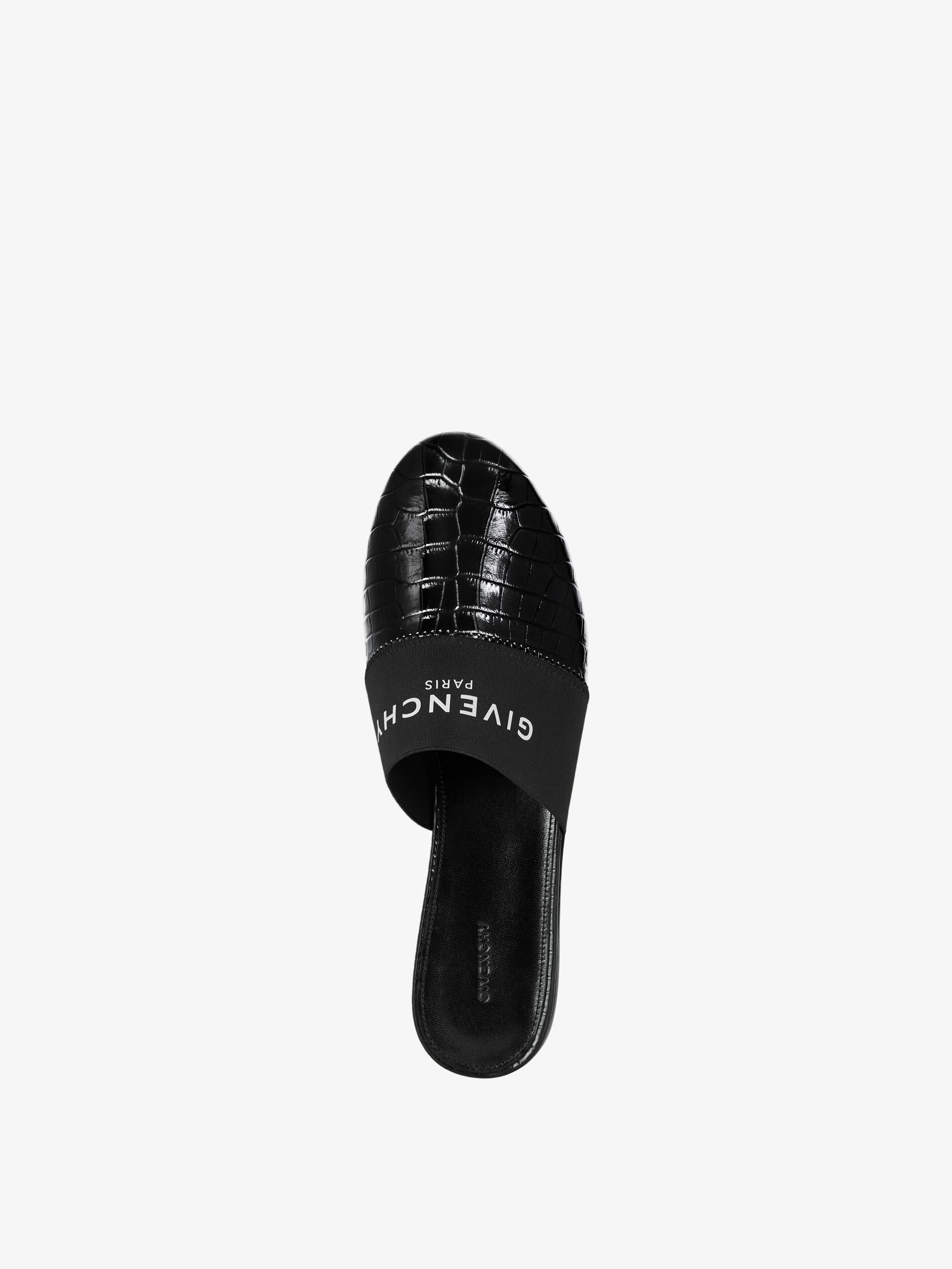 Givenchy Bedford Logo-print Leather Slippers In Black