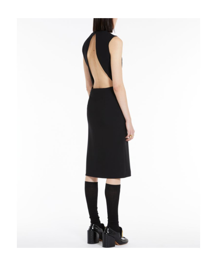Sportmax Open-back Sleeveless Dress In Black