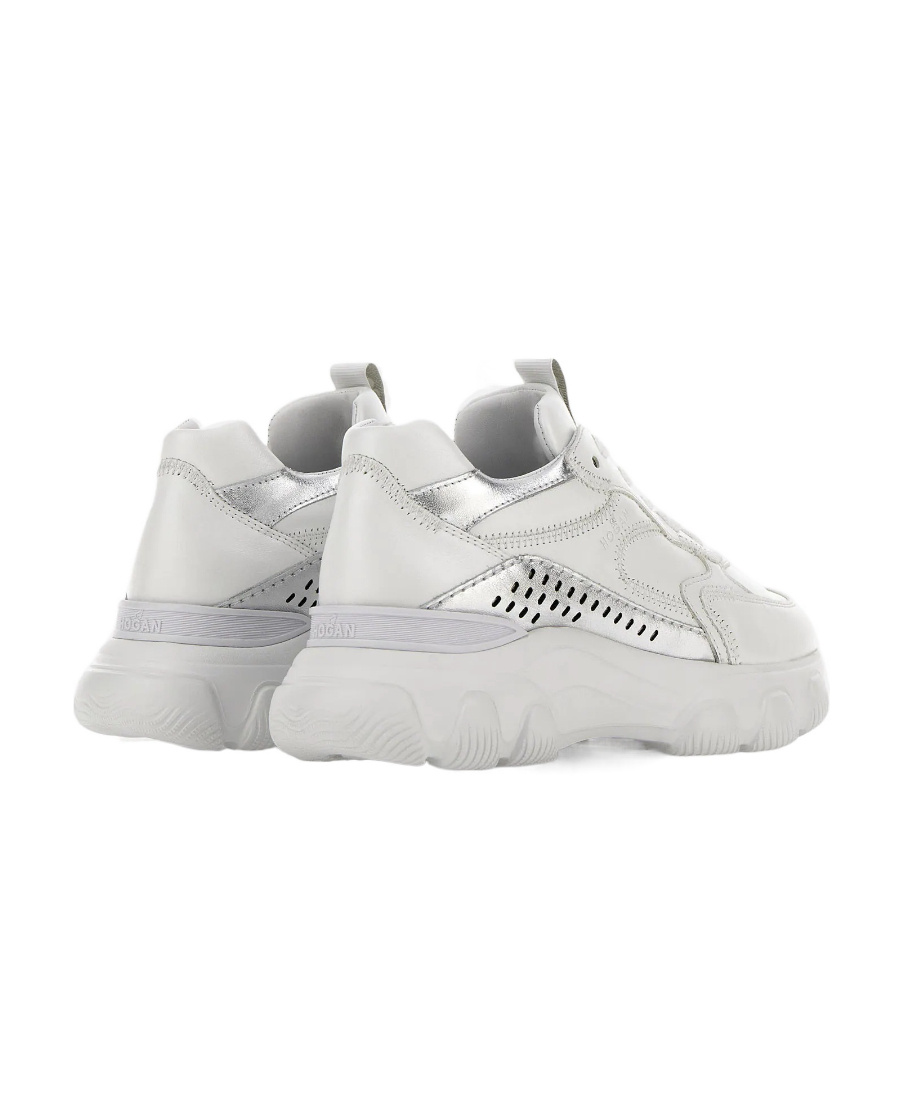 Hogan Hyperactive Lace-up Sneakers Shoes In White
