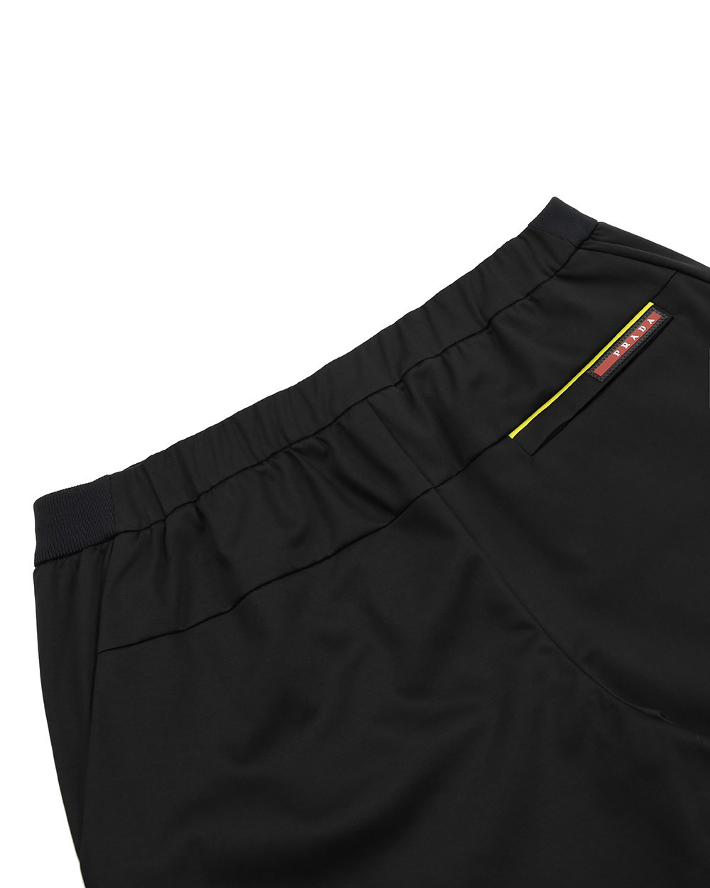 Prada Logo Detail Shorts In Black