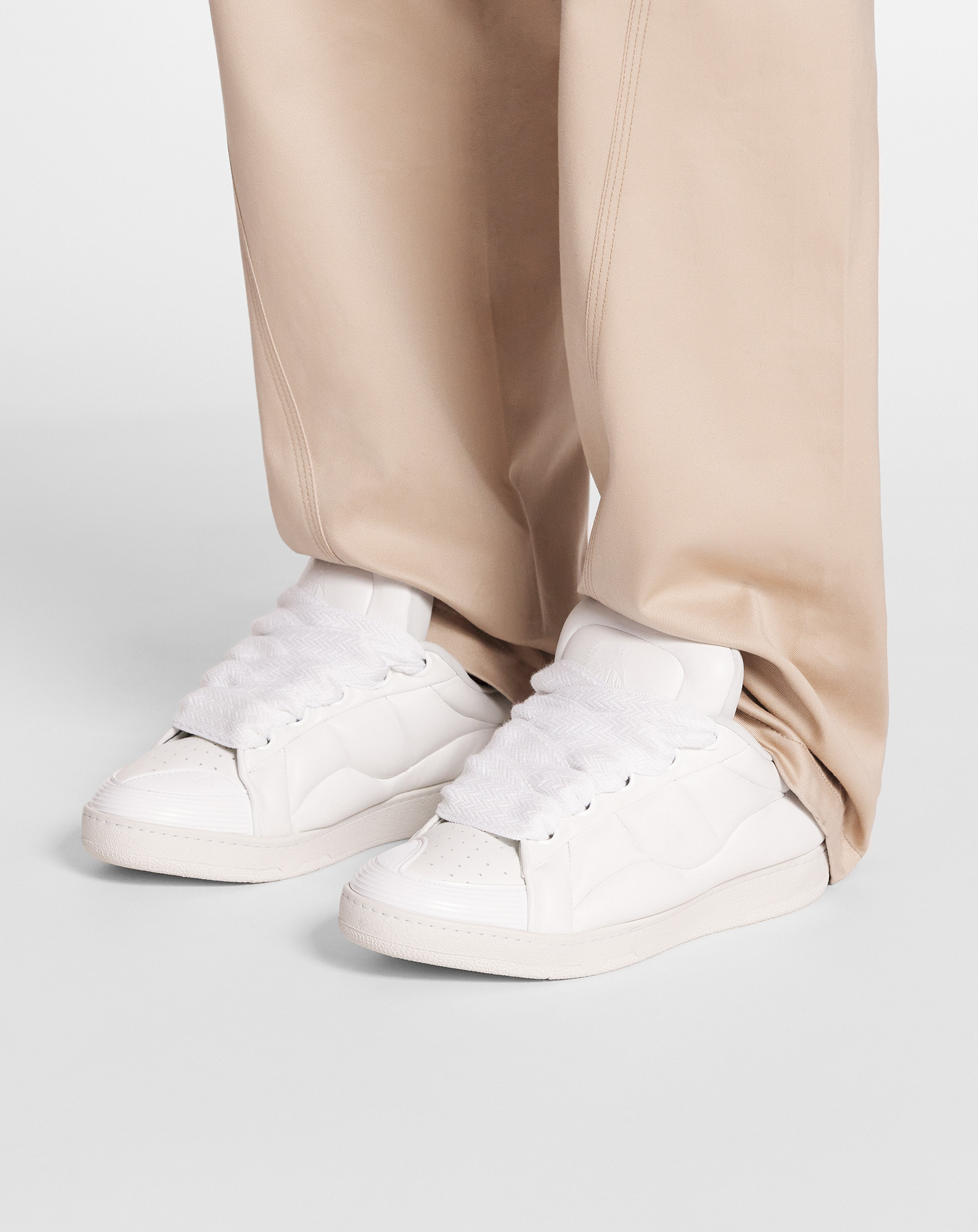 Lanvin Curb Xl Sneakers In White