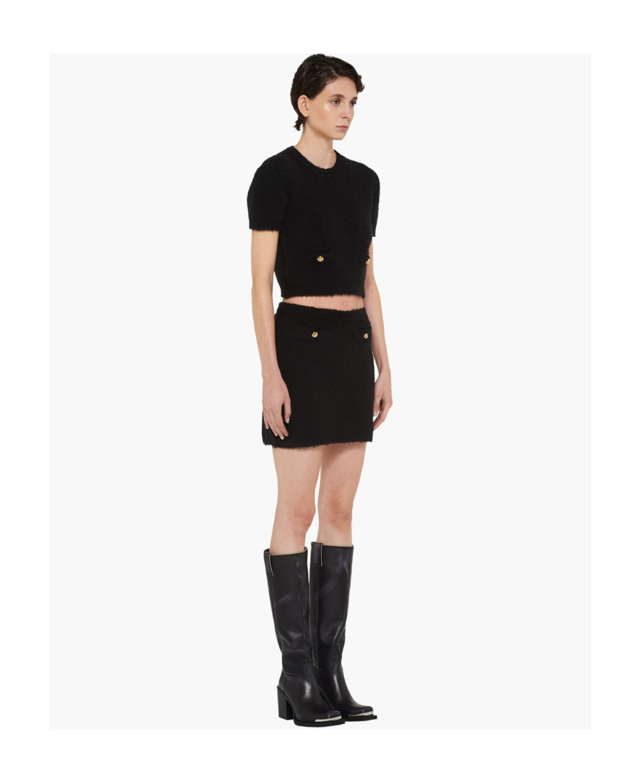 MIU MIU BOUCLÉ MINISKIRT