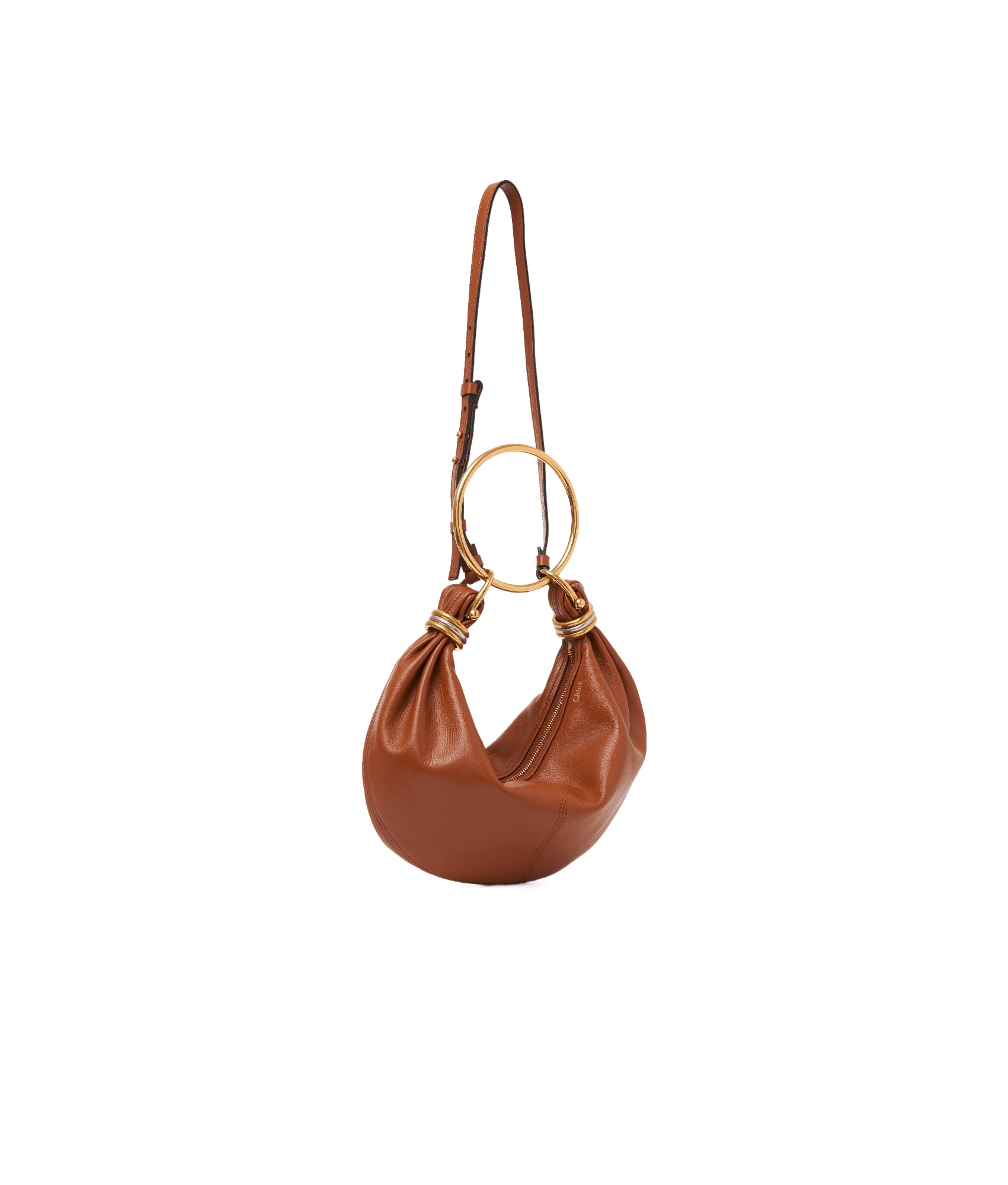 Chloé Mini Bracelet Tote Bag In Brown