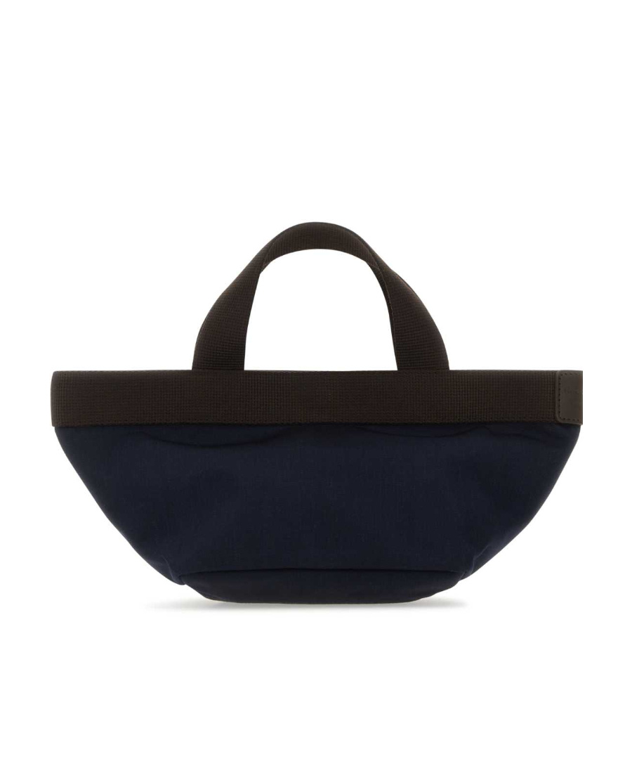 Herve Chapelier Top Handle Woven Shoulder Bag In Black