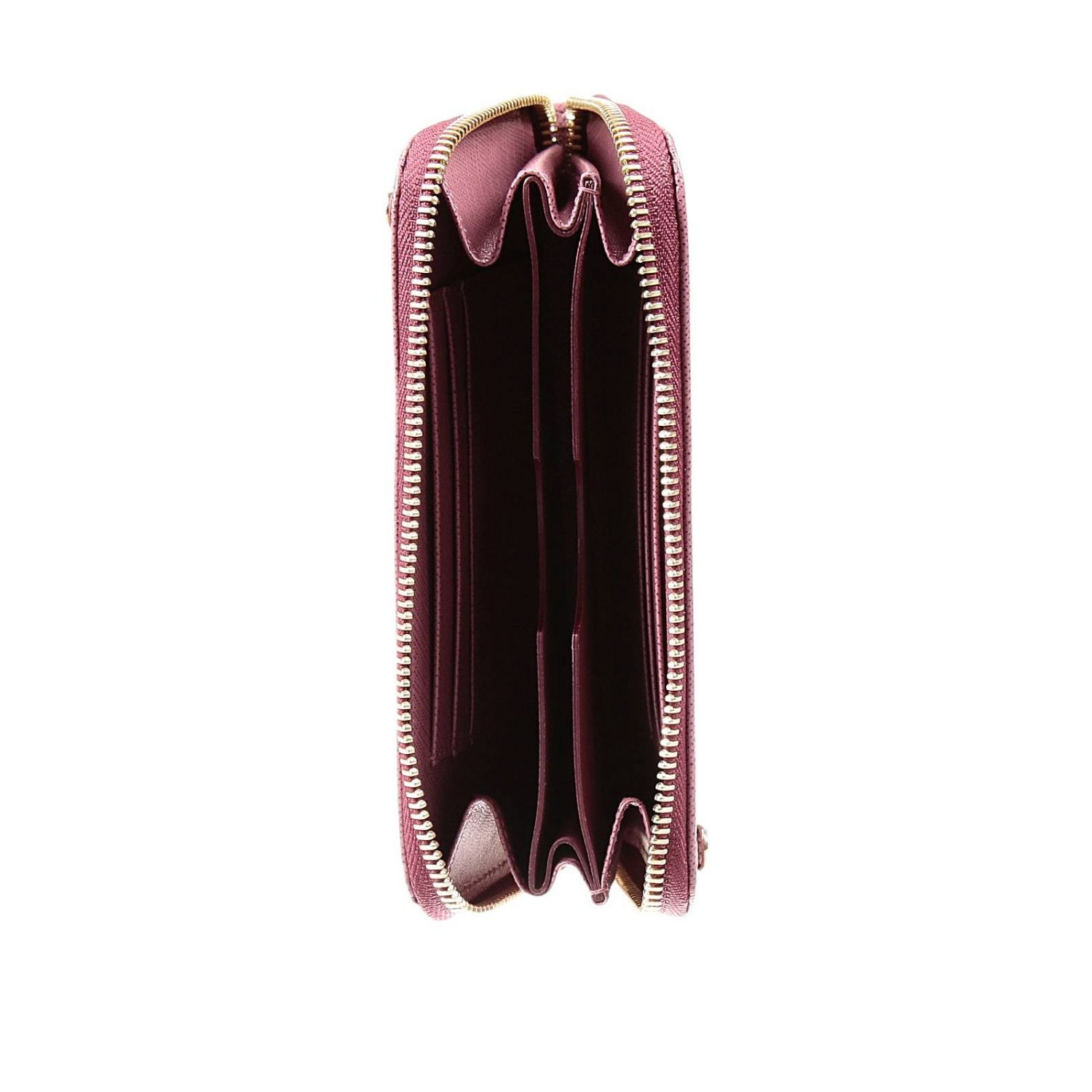 Ferragamo Logo Zipper Wallet In Red