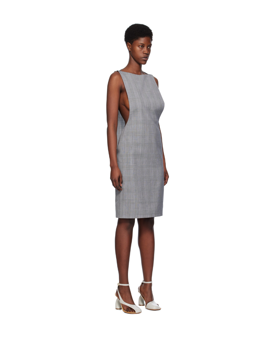 Coperni Cape Dress In Gray