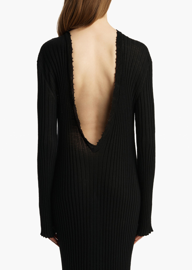 Khaite Sigrid Dress In Black