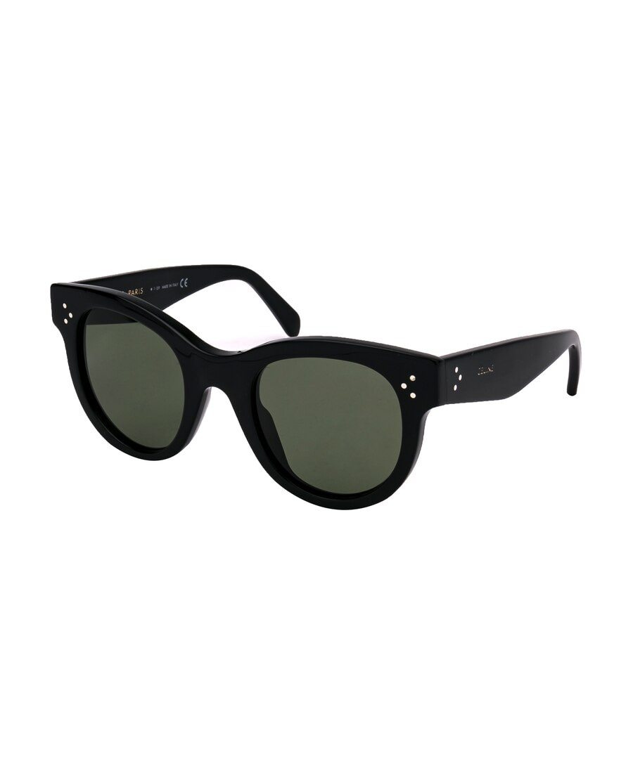 Celine Elliptical Sunglasses In Black