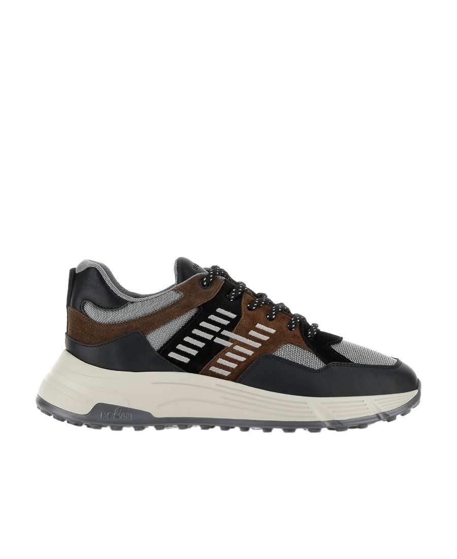 Hogan Hyperlight Lace-up Sneakers In Black