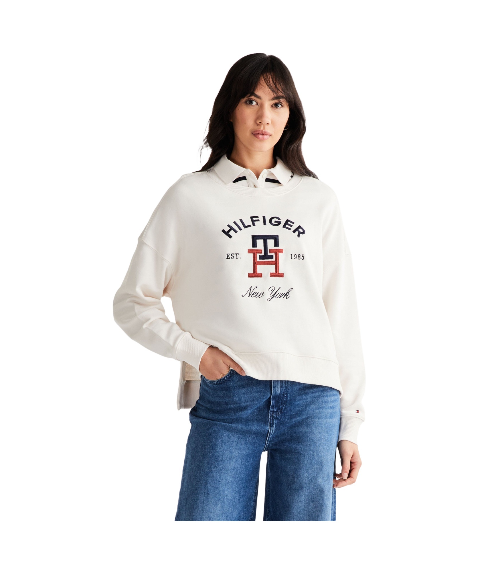 Tommy Hilfiger Long-sleeved Sweater In White