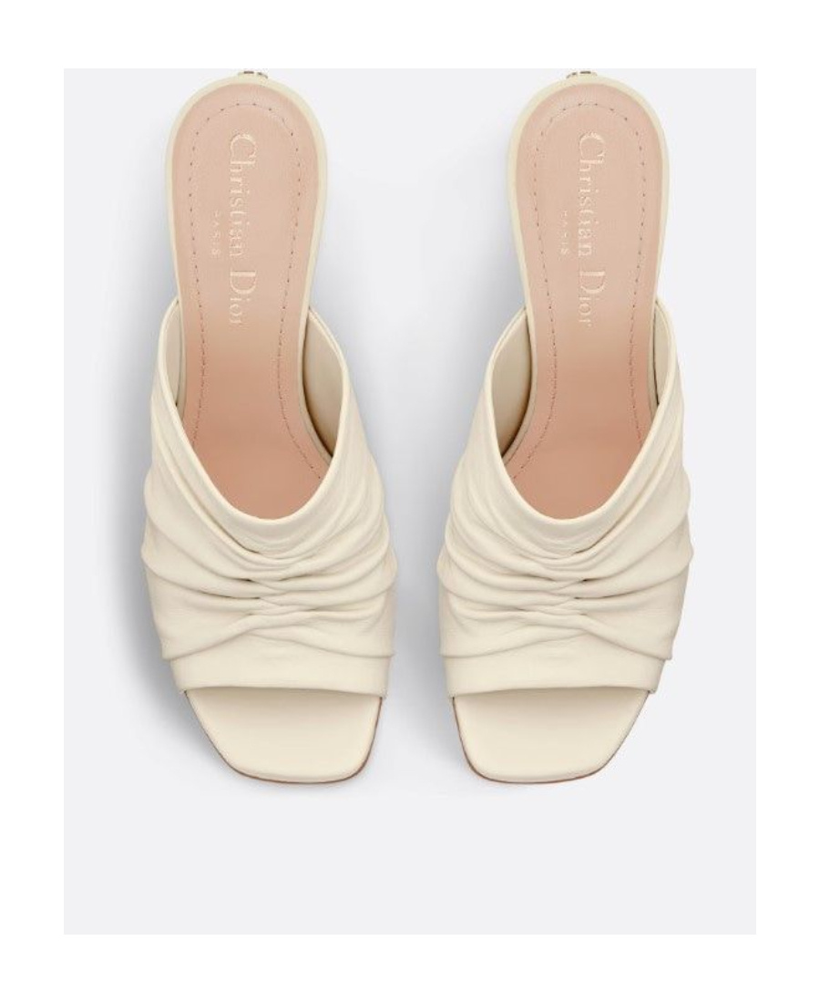Dior Open-toed High-heeled Sandals In White