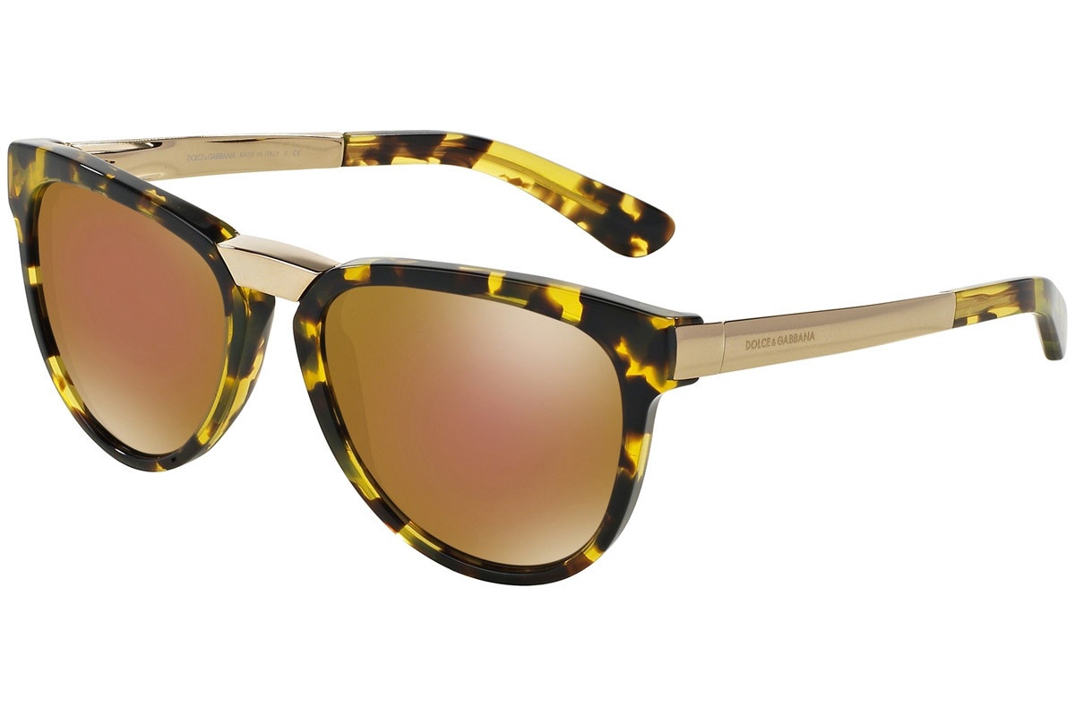 Dolce & Gabbana Logo Sunglasses In Brown