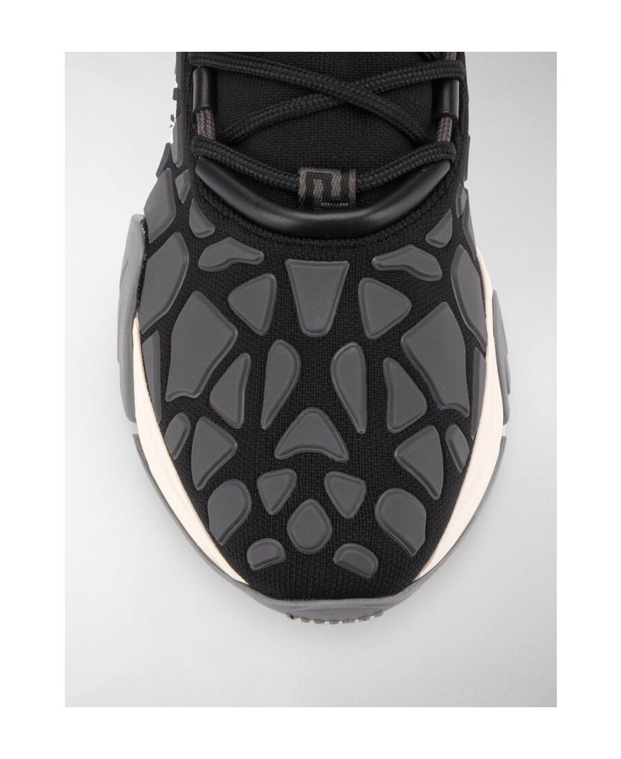 Versace Squalo Drawstring Sneakers Men In Black