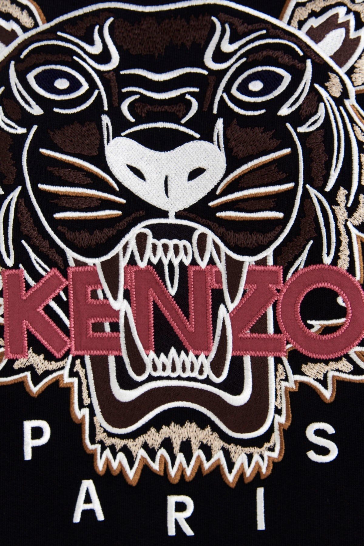 Kenzo Tiger-print Jumper Dress In Black