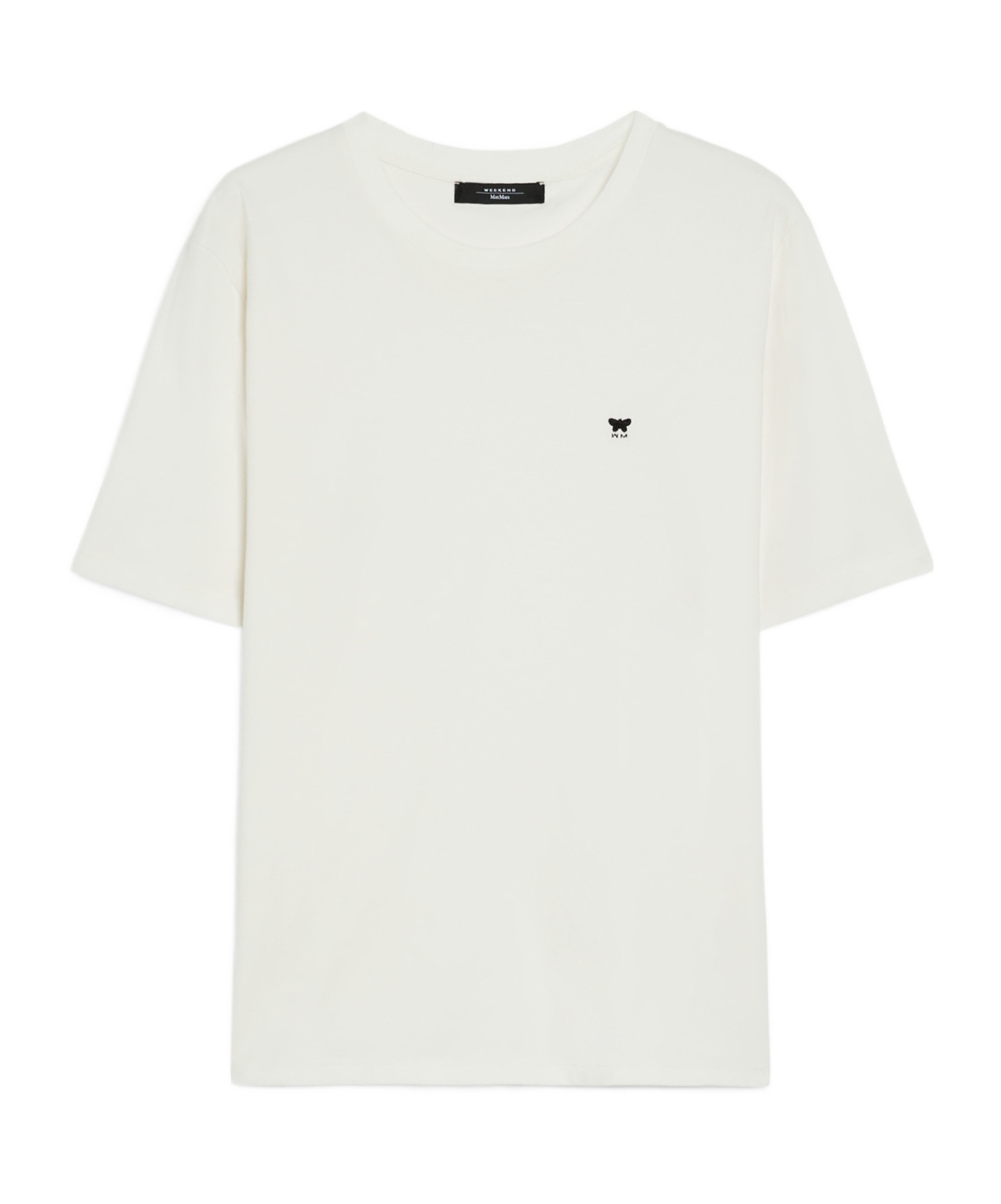 Weekend Max Mara Item O-neck Short-sleeved T-shirt In White
