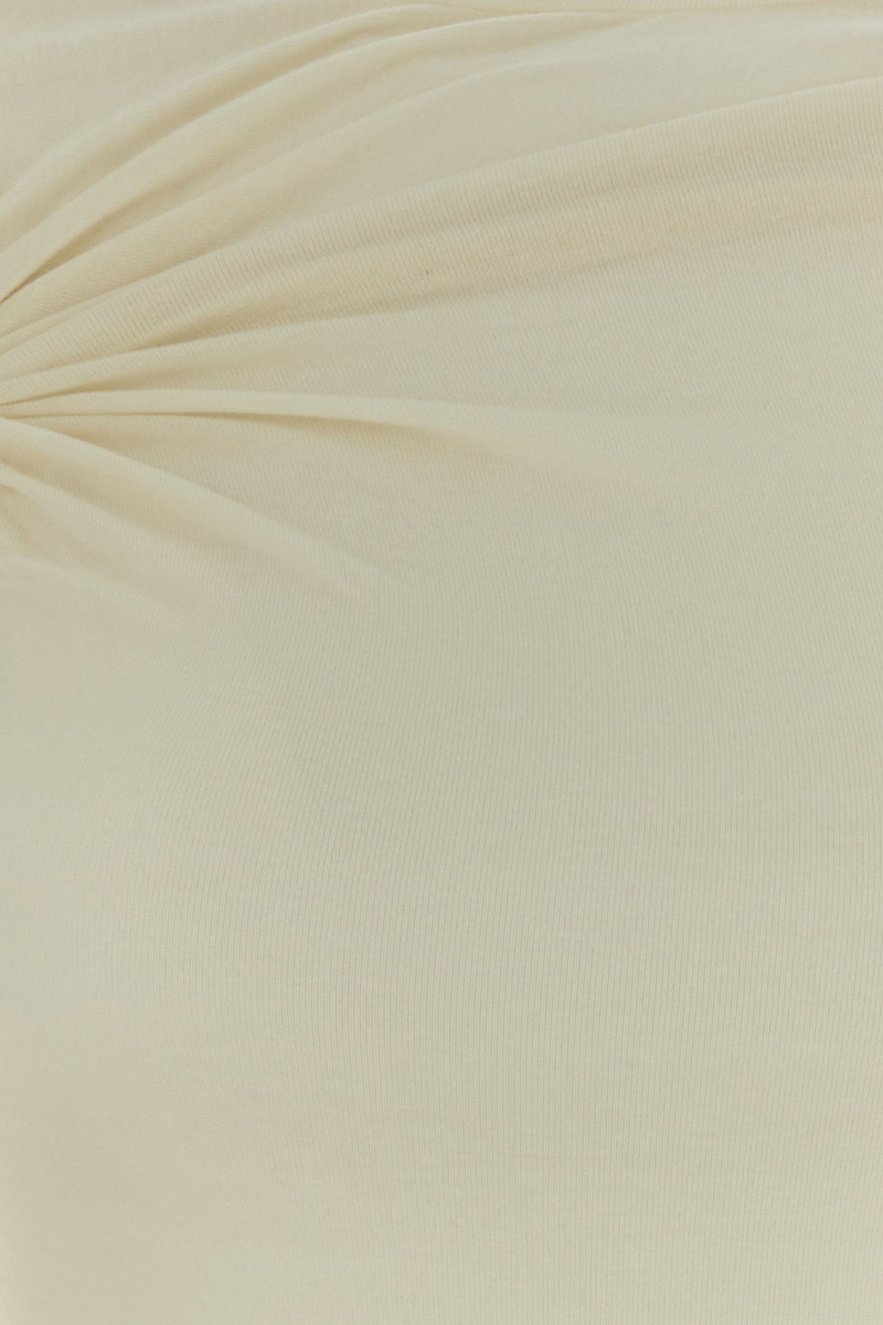 Agolde Fitted Long Sleeve Ruched T-shirt In Brown