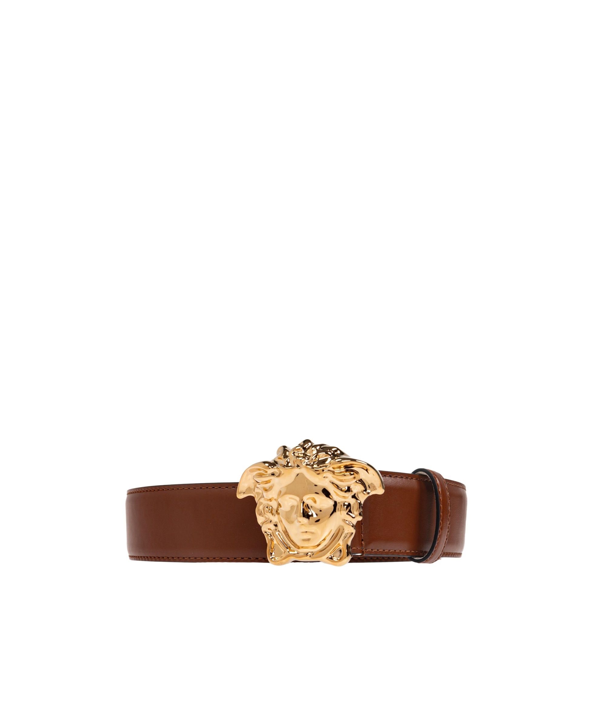 Versace Adjustable Waist Belt In Brown
