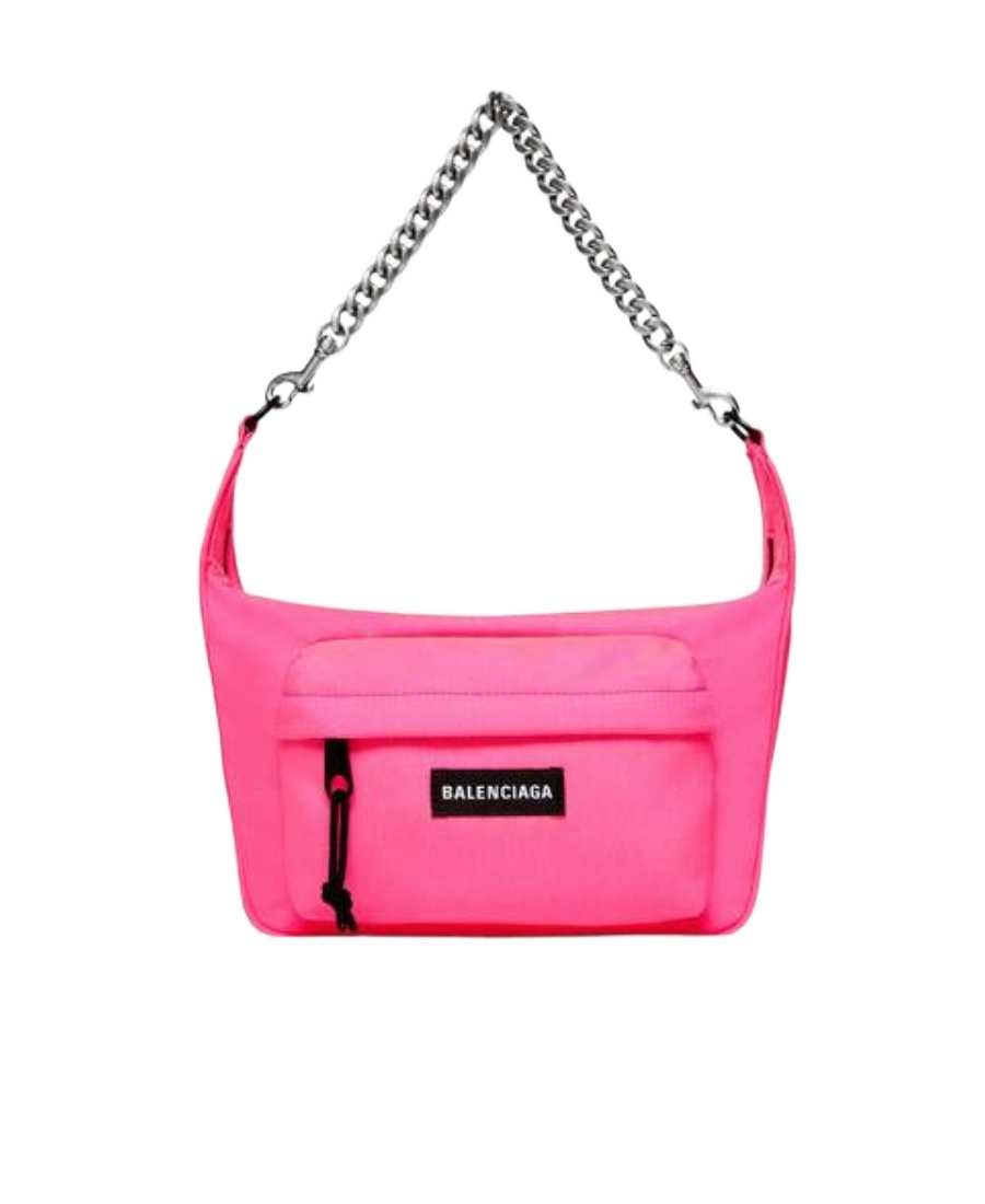 Balenciaga Raver Medium Chained Shoulder Bag In Pink