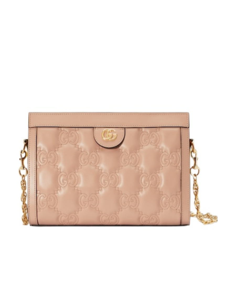 Gucci Women's Gg Matelassã© Small Crossbody Bag In Nude