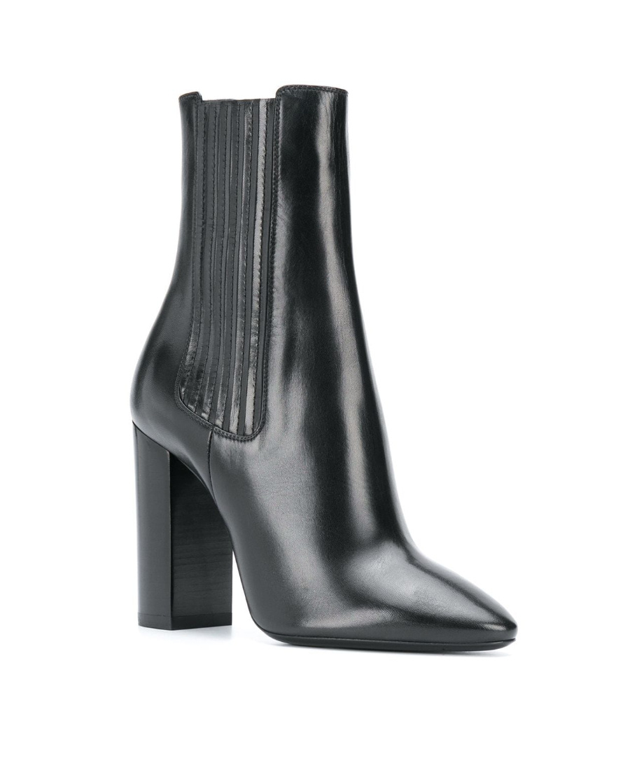 Shop Saint Laurent Chelsea Boots In Black