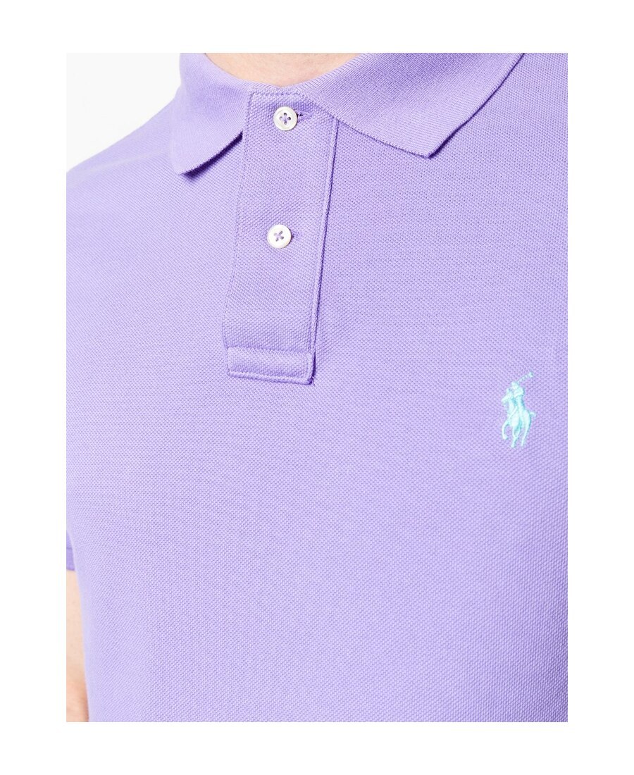 Polo Ralph Lauren Cotton Polo Shirt In Purple
