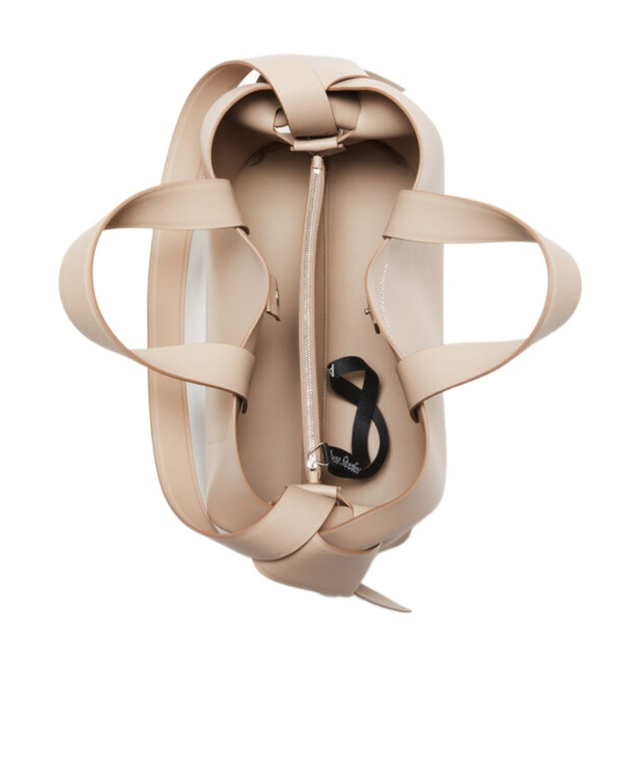 Acne Studios Musubi Logo Detailed Tote Bag In Taupe Beige