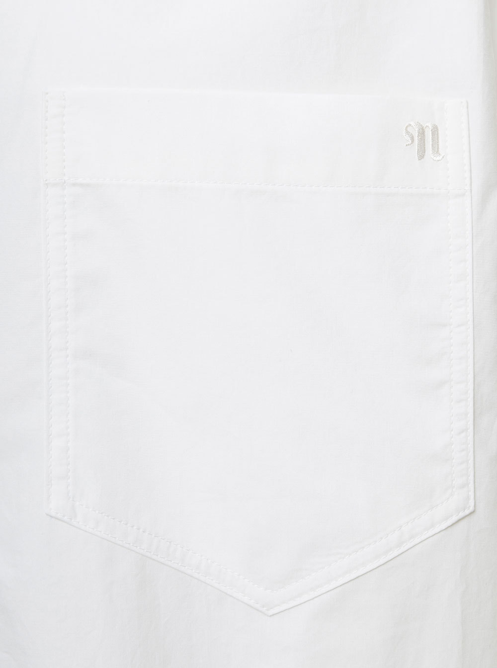 Nanushka Short-sleeve Cotton Shirt In White