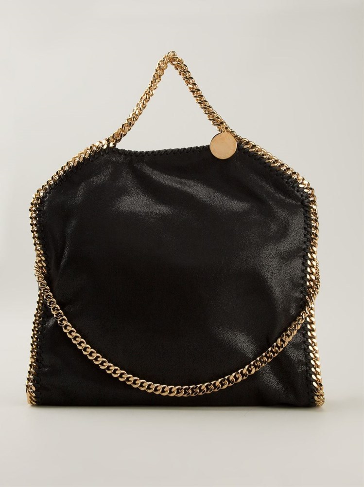 Stella Mccartney Large Falabella Tote Bag In Black