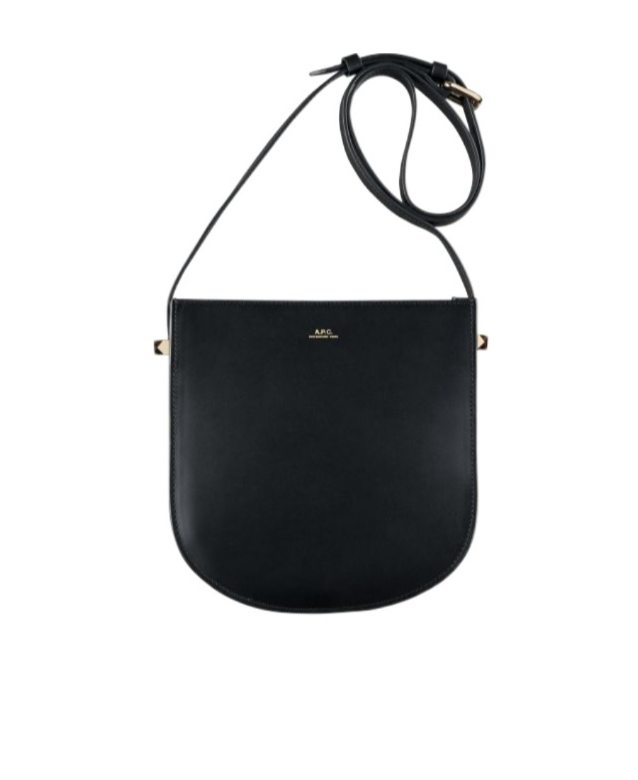 Apc Geneve Leather Shoulder Bag In Black
