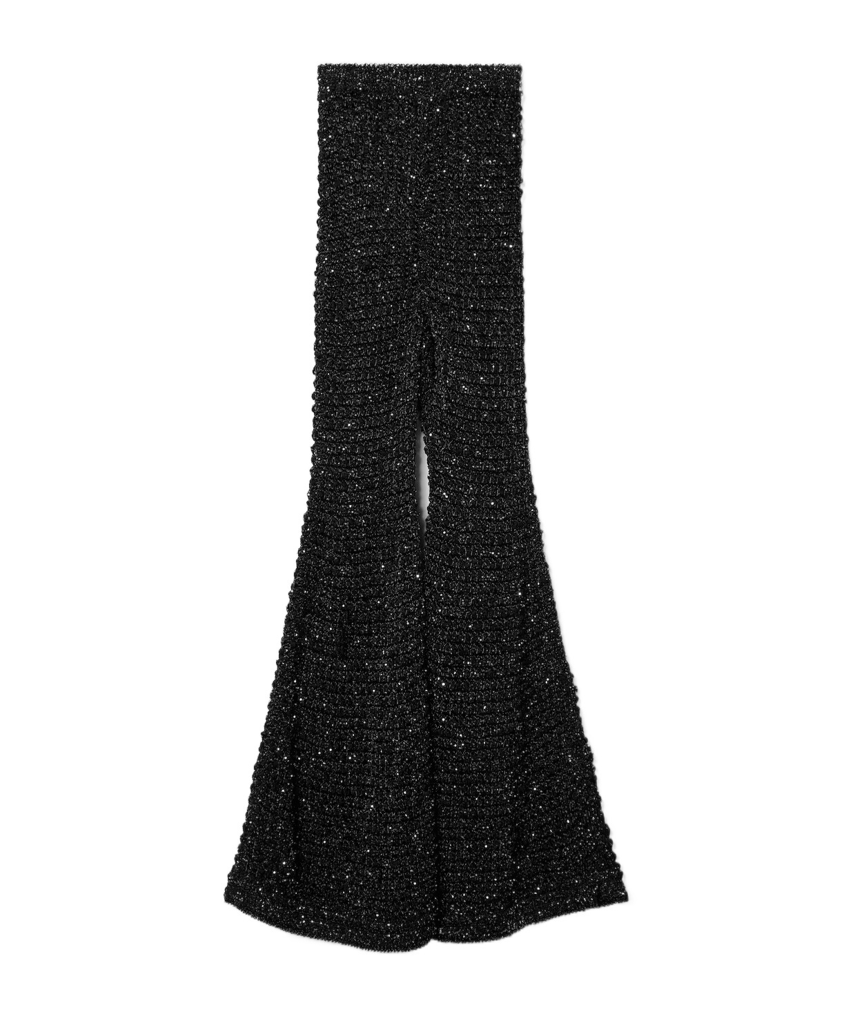 Celine Trousers In Shine Tweed In Black