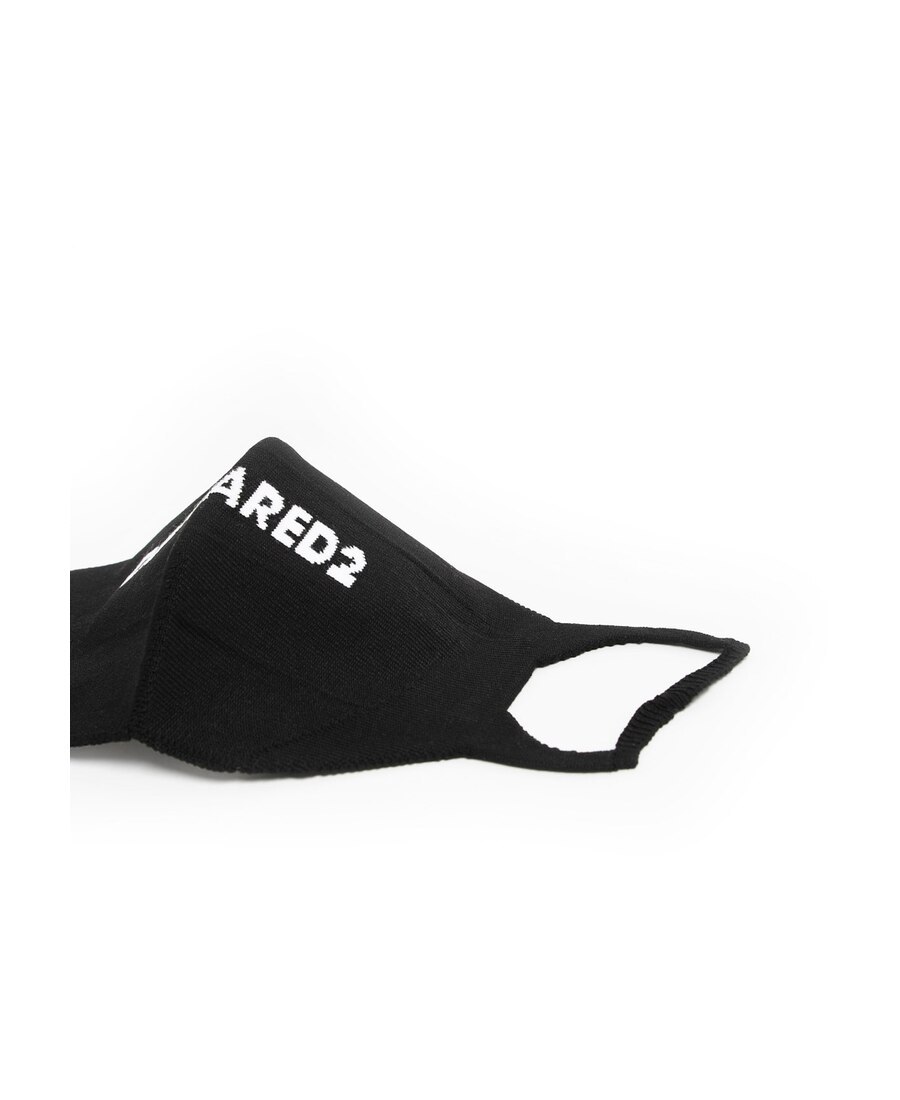Dsquared2 Logo-embellished Face Mask In Black