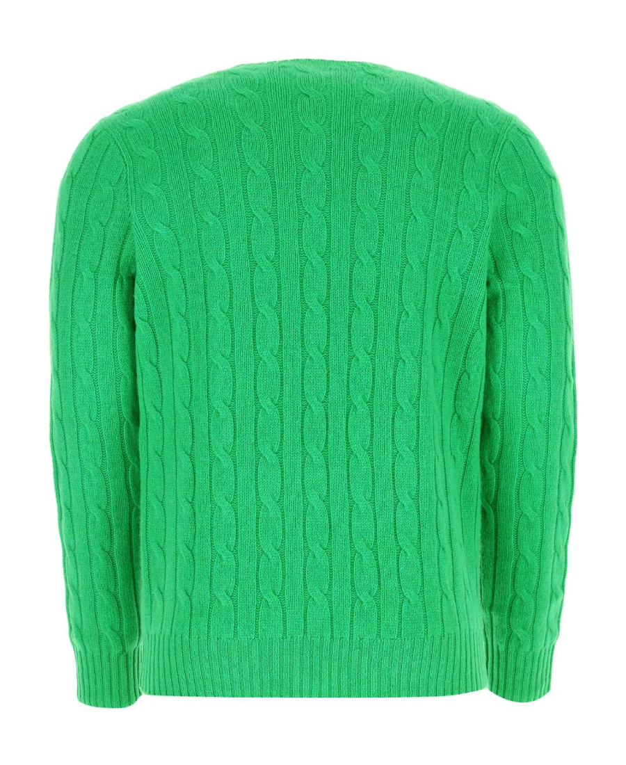 Shop Polo Ralph Lauren Cable-knit Cashmere Jumper In Green