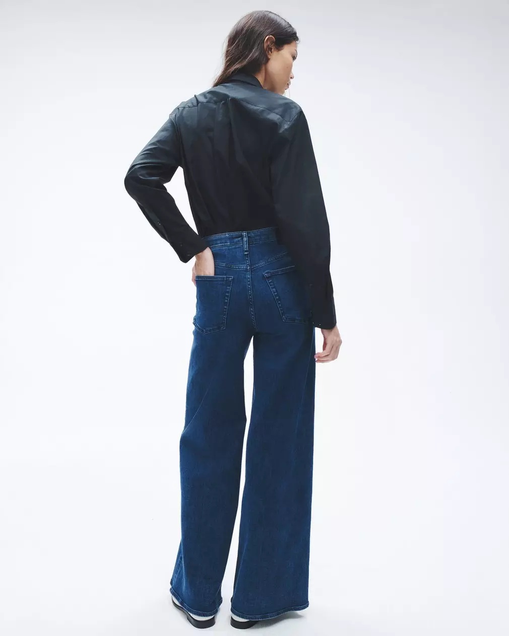 Rag & Bone Sofie Wide-leg Jeans In Blue