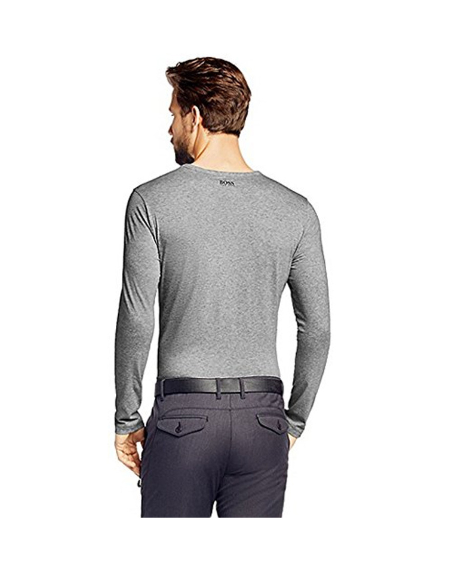 Hugo Boss Logo T-shirt In Gray