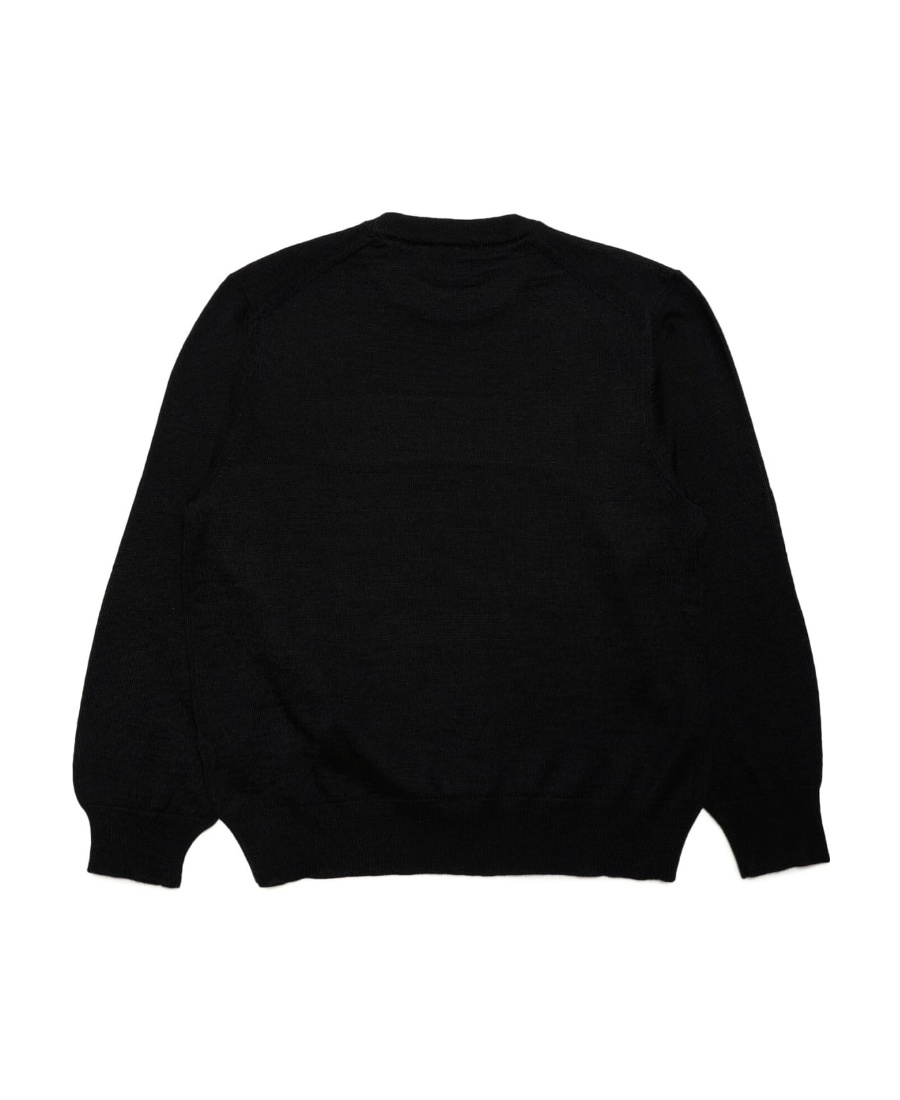 Dsquared2 Logo Knitted Sweater In Black