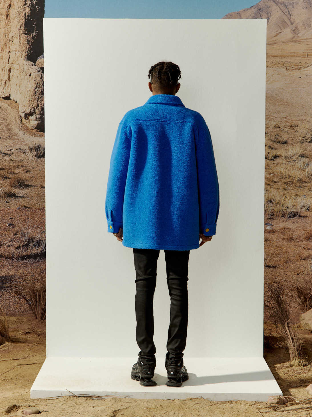 Charlie Luciano Button Casual Jacket In Blue