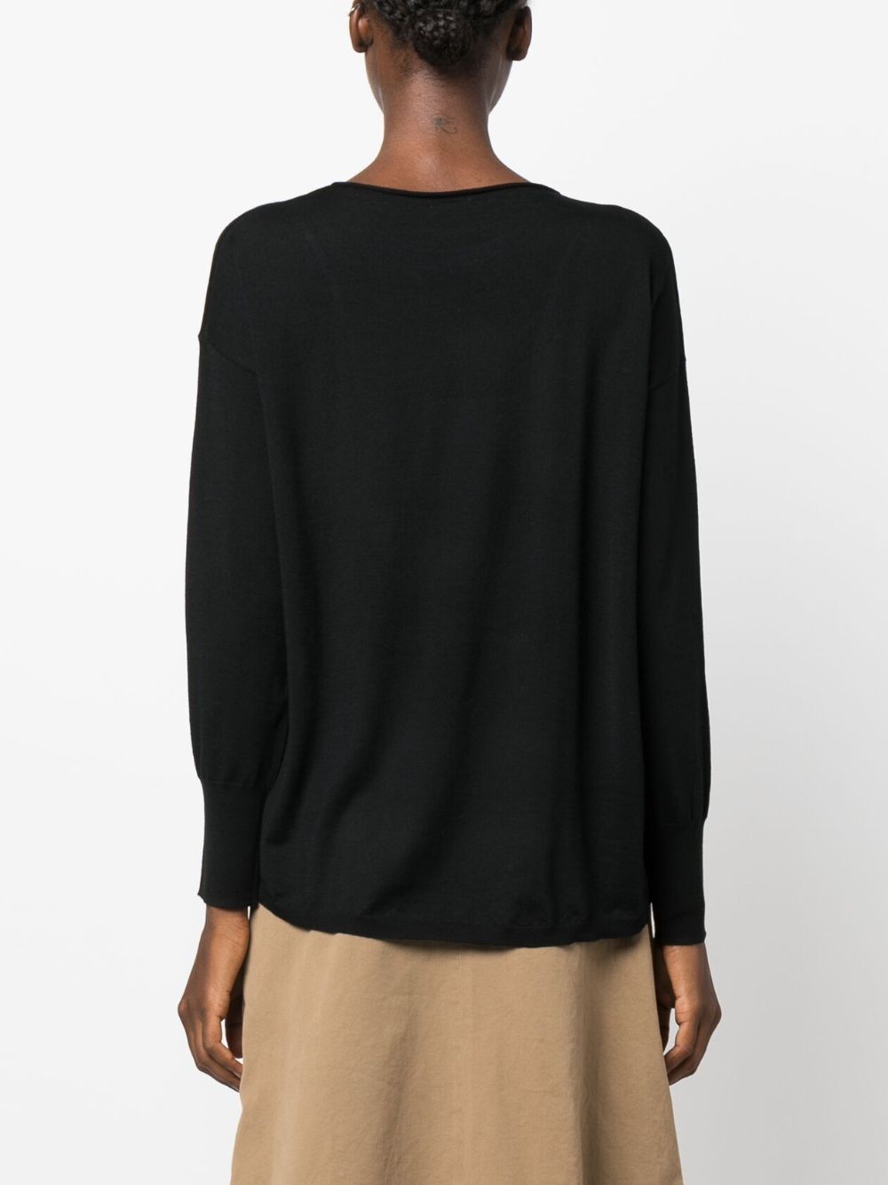 Aspesi Round-neck Pullover In Black