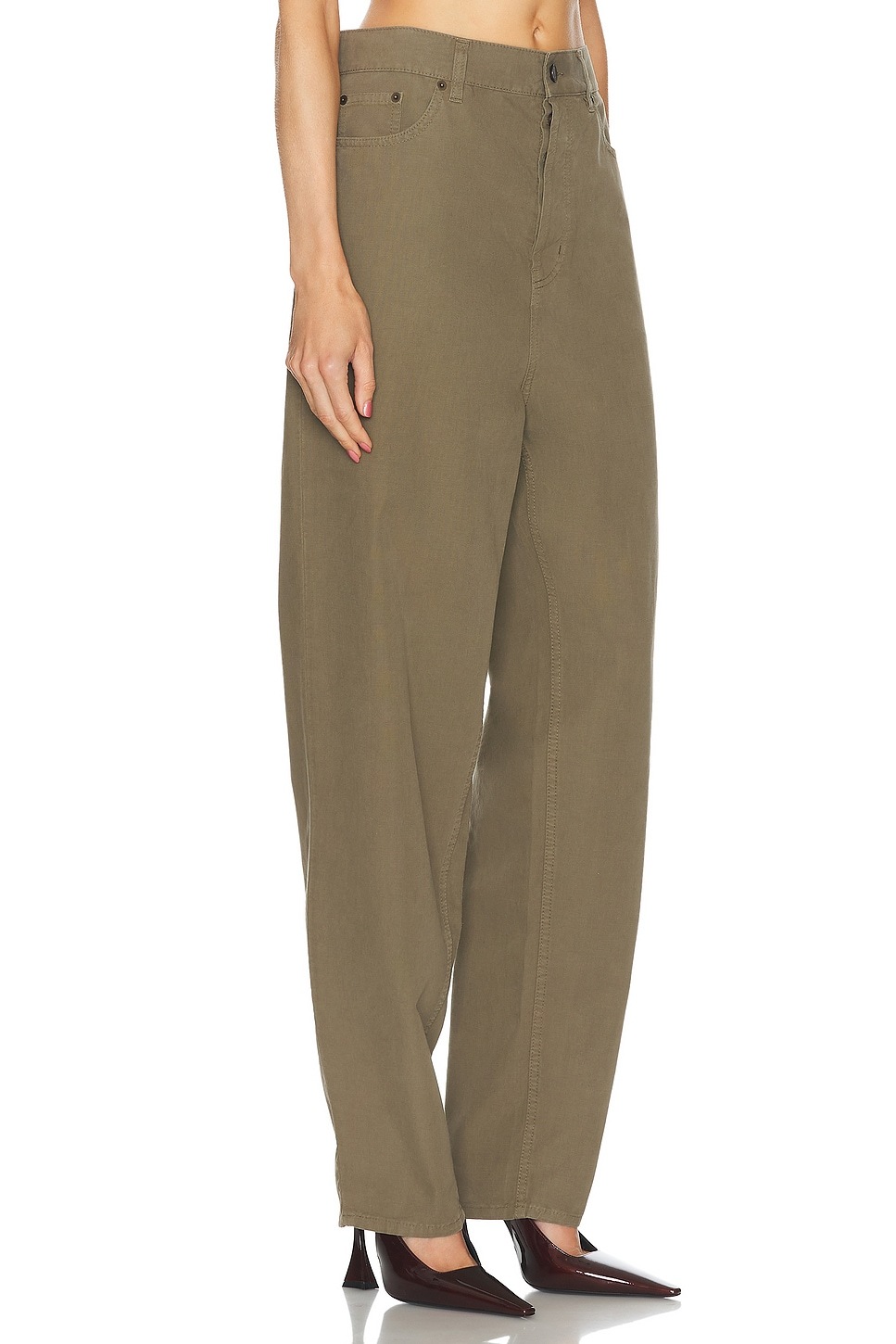 Saint Laurent Tapered Jeans In Gray