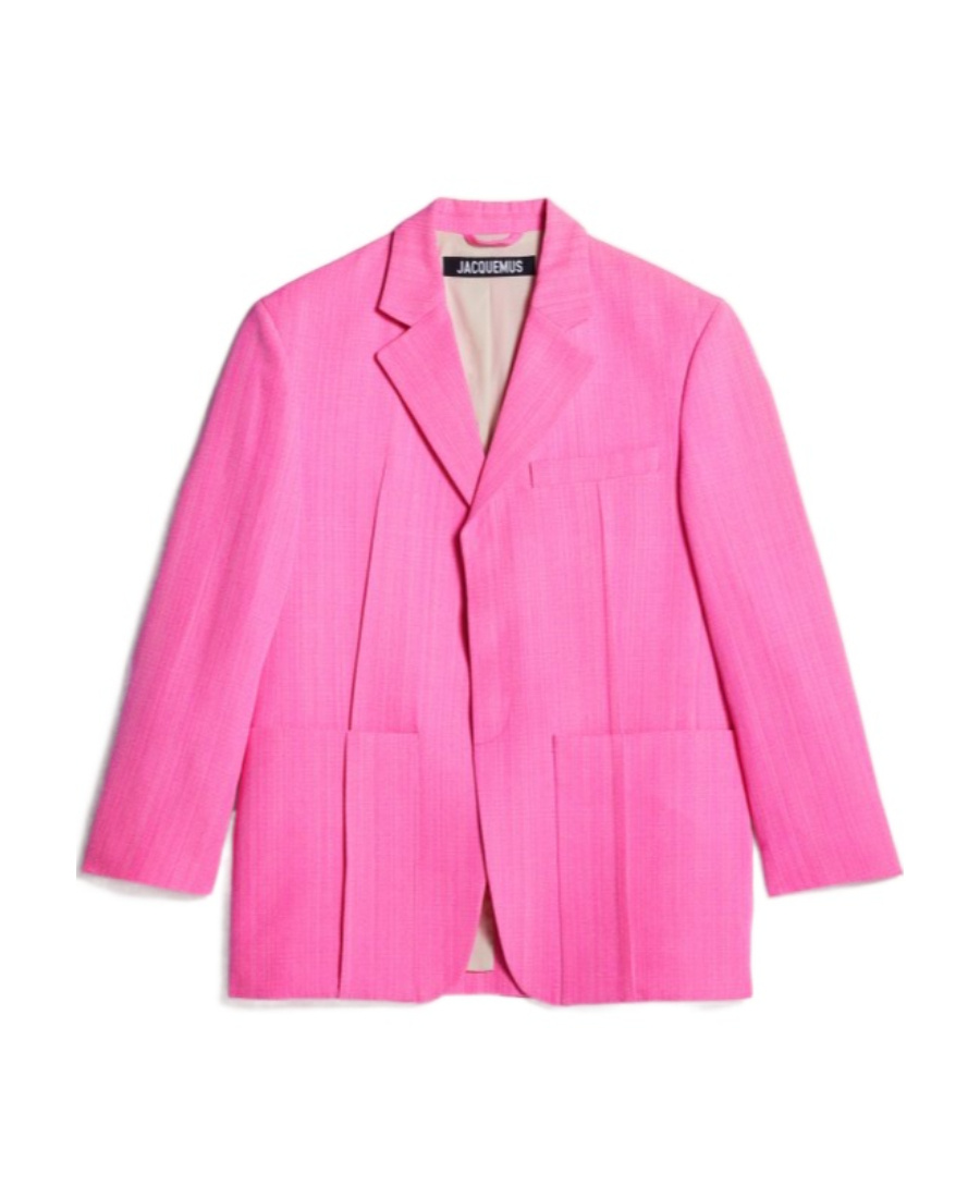 Jacquemus Single-breasted Blazer In Pink