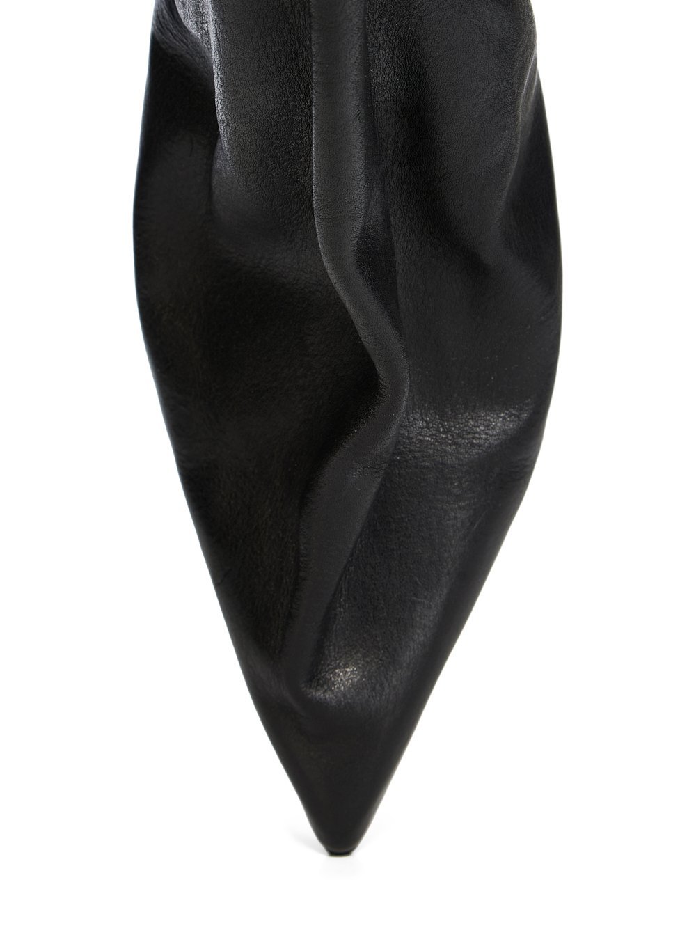 Rick Owens Ankle Taco Leather Boots In Black