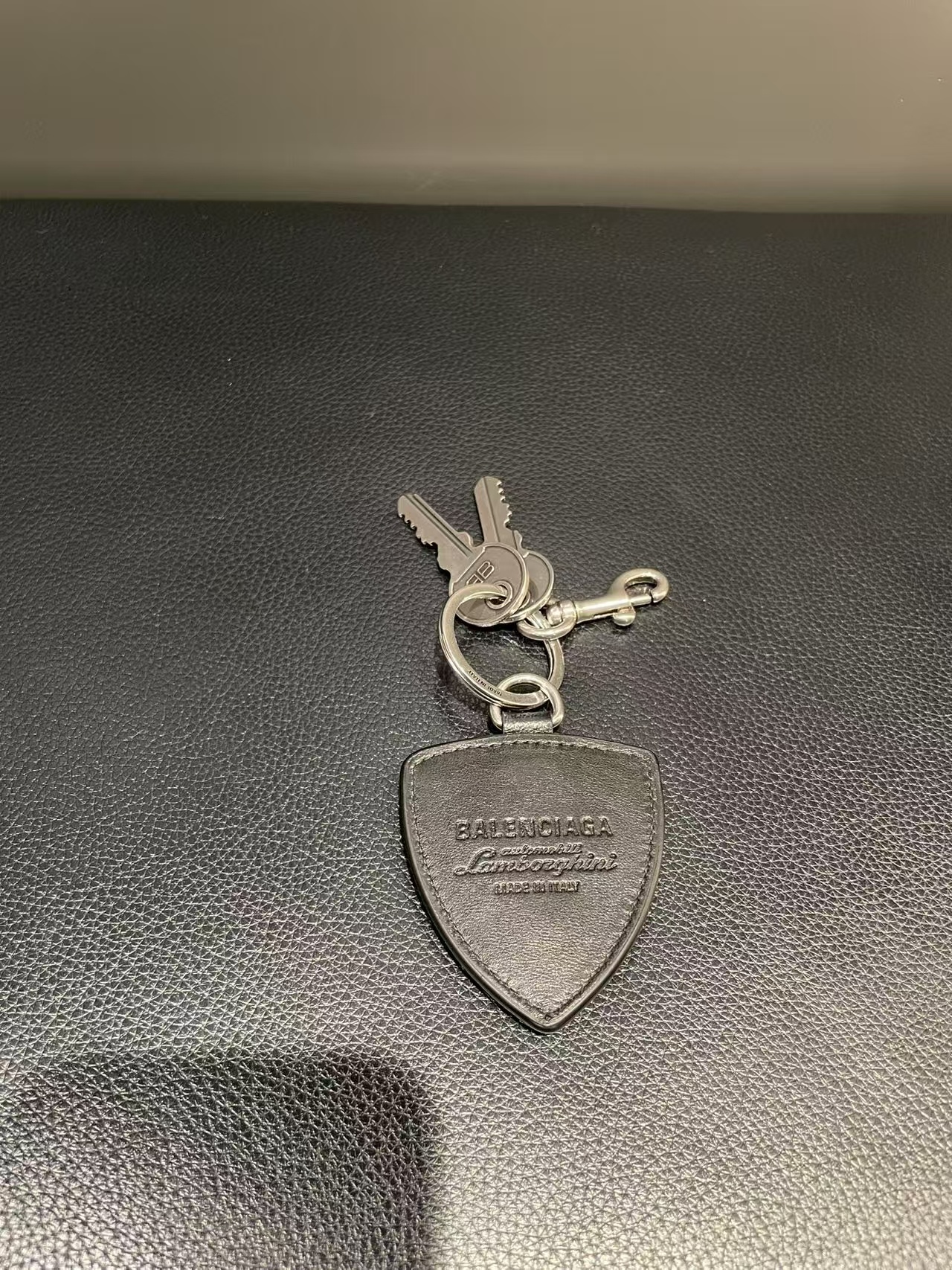 Balenciaga Logo Keychain
