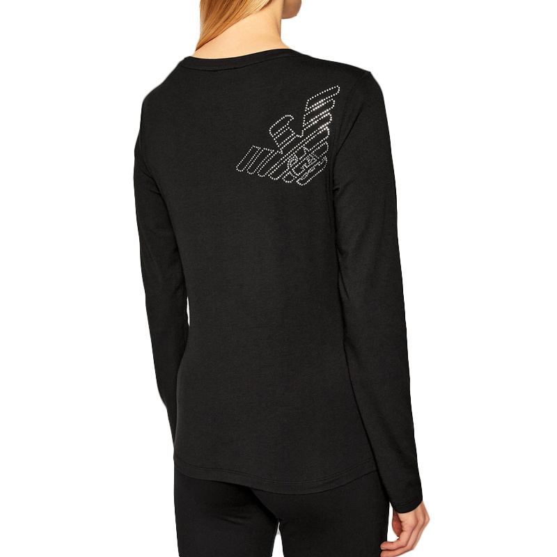 EMPORIO ARMANI LOGO LONG-SLEEVED T-SHIRT 