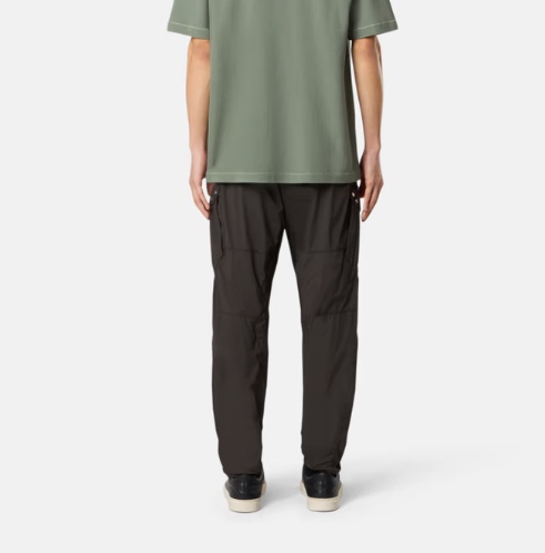 Stone Island Relaxed Fit Cargo Trousers With Performance Features In Gray