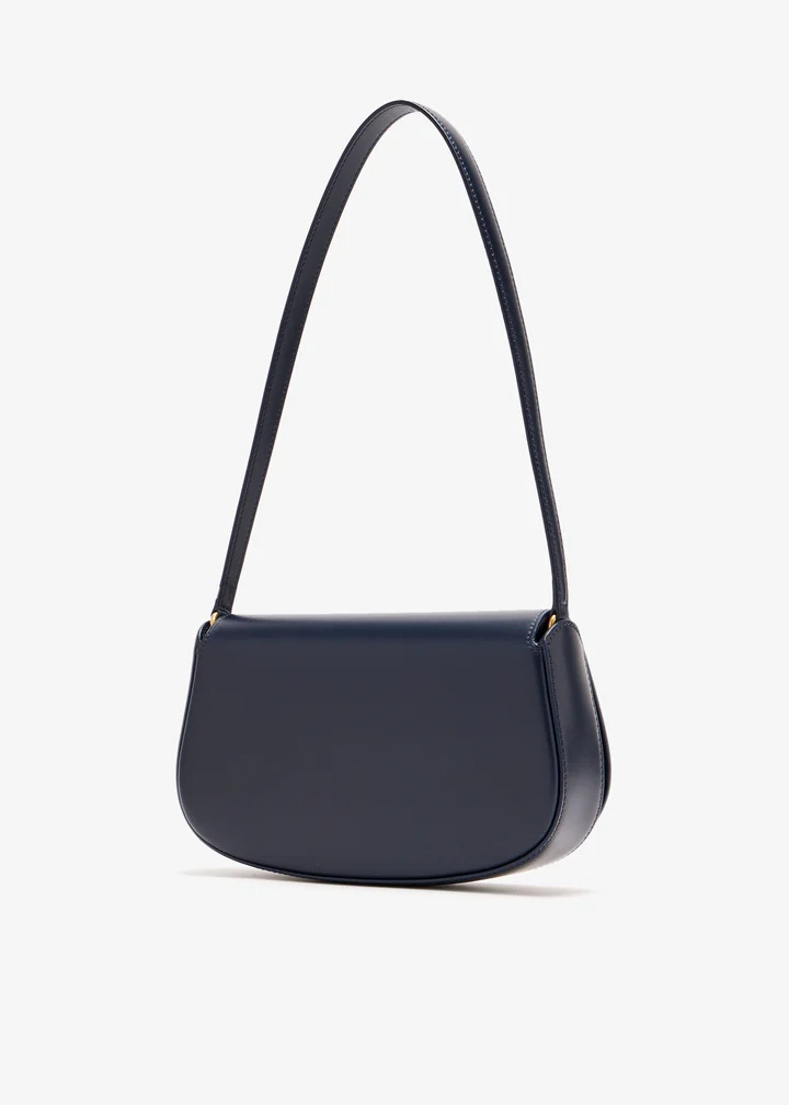 Saint Laurent Logo Shoulder Bag In Blue