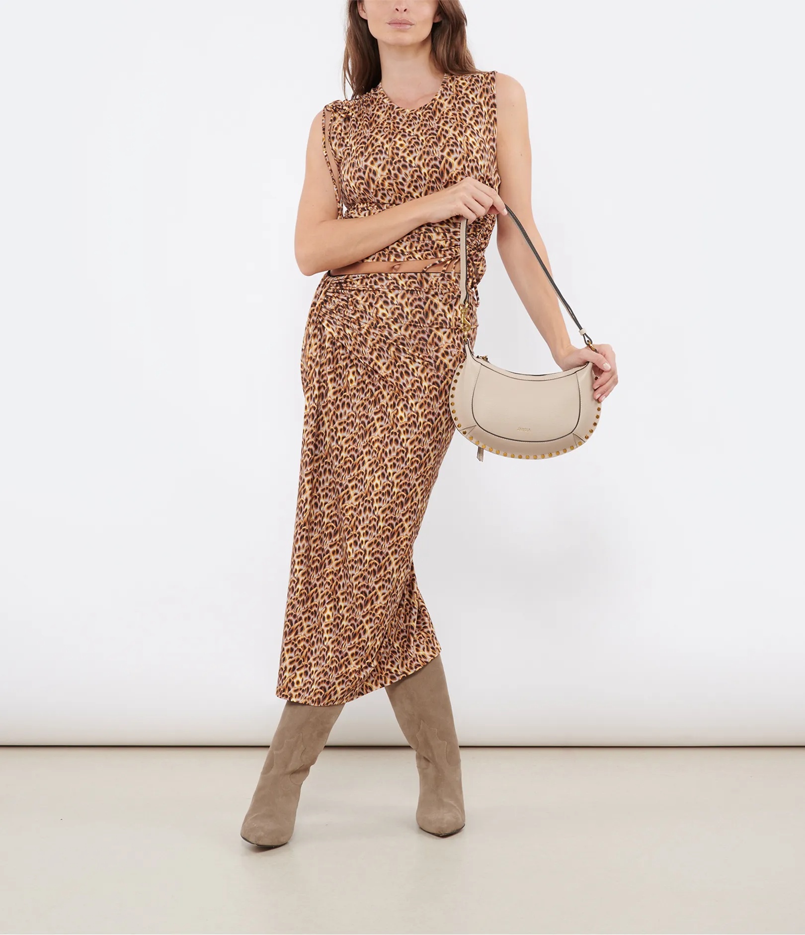 ISABEL MARANT ÉTOILE JANIS ABSTRACT-PRINT BLOUSE