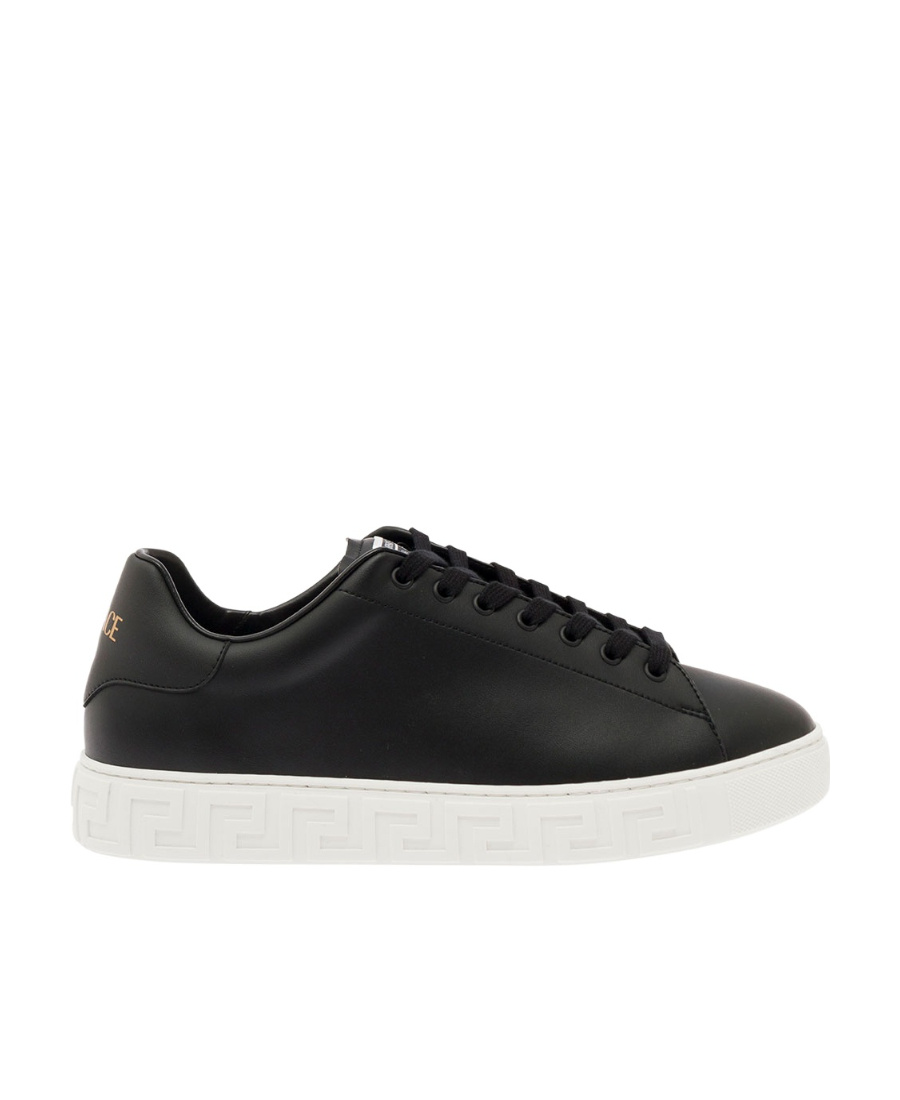 Versace Greek Sneaker In Black